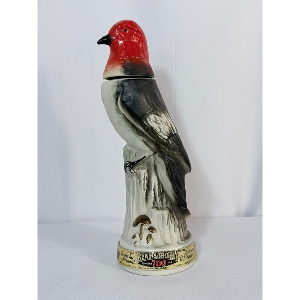 Vintage 1969 Jim Beam Red-Headed Woodpecker Regal China Decanter KY-DRB-230